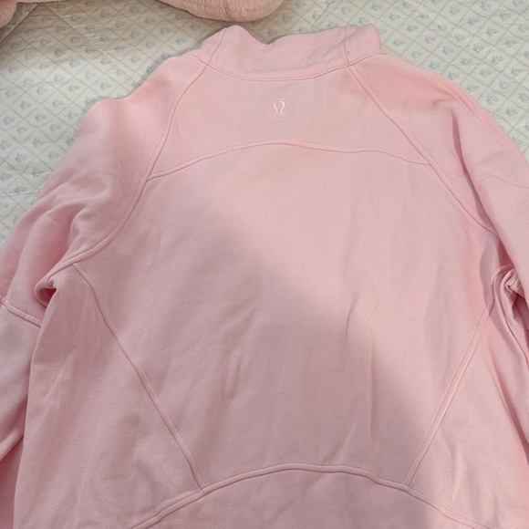 Lululemon Athletica strawberry milkshake Half-Zip Sweatshirt long - Picture 4 of 5